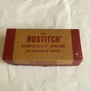 Vintage Bostitch STCRP2115 1/4” Staples for Bostitch B8 Stapler
